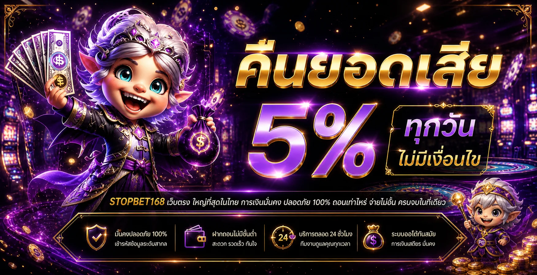 สล็อตออนไลน์ STOPBET168 และตัวละคร PG Soft